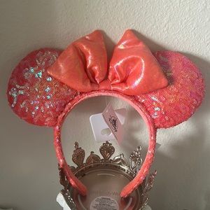 Orange/Pink Mickey Ears with the tag still on! Never Worn
